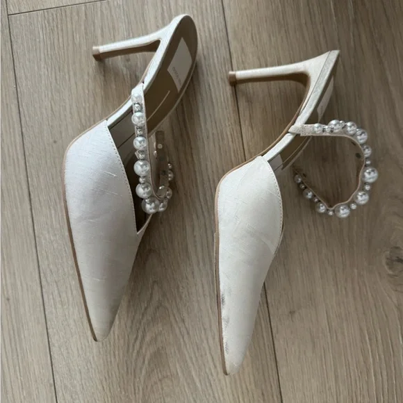 Dolce Vita White Pearl-Embellished Kanika heels - Picture 2 of 4